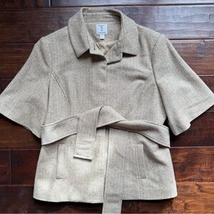 Tristan Tweed Herringbone Jacket Wool Blend Made in Canada